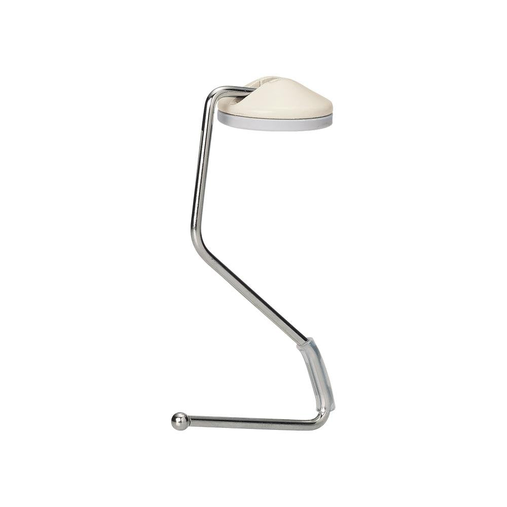 LIHIT LAB Lightweight Purse Hanger for Table, Bag Hanger, Purse Holder, Desk Hook for Gym, Restaurant, Office, Holds up to 11 pounds, 4" x 2'', Beige (A7595-16)