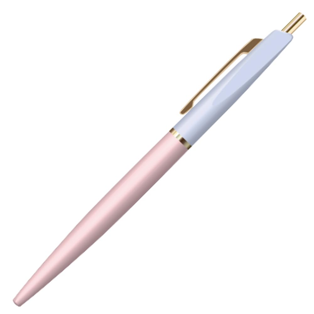 アンテリック(Anterique) Antelic BP1ABXBP Oil Based Ballpoint Pen, 0.5mm, Aqua Blue x Baby Pink