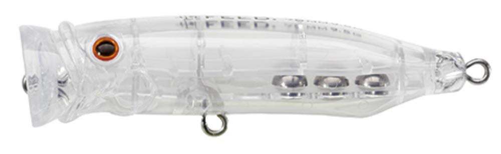 TackleHouse CFP70 Popper, Contact, Feed Popper, 2.8 inches (70 mm), 0.3 oz (9.5 g), Clear #11 Lure