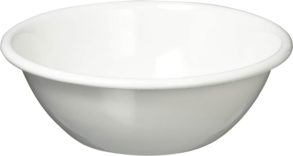 Nodahoro BO-12W Enameled Bowl, Heat Resistant, 4.7 inches (12 cm), Made in Japan, All White, White
