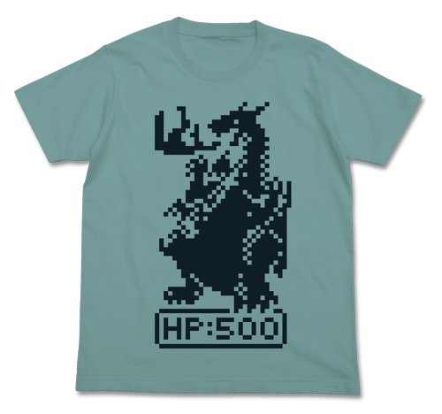 Itemya pixel Dragon T shirt Sage blue size L