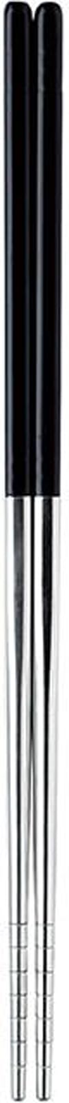 Sato Metal Kogyo SALUS Chopsticks, Stainless Steel, 9.1 inches (23 cm), Black