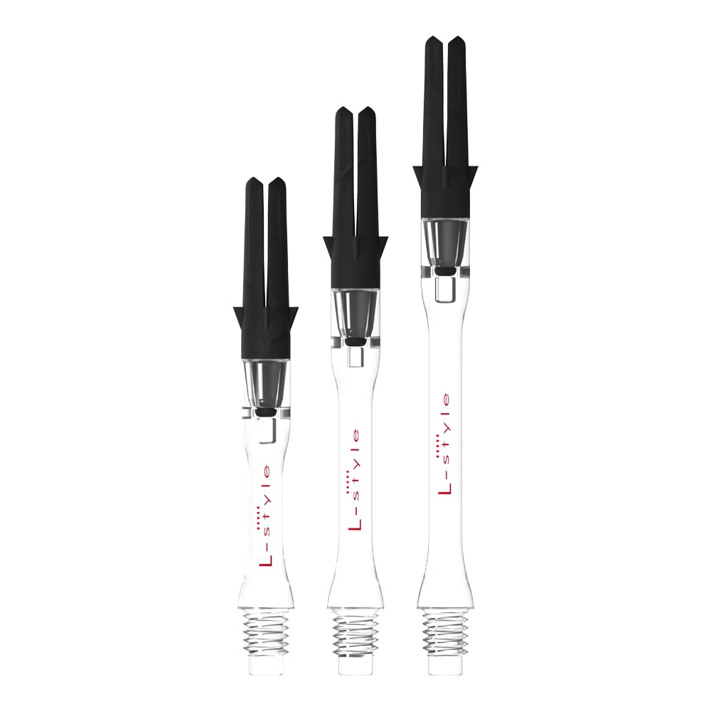 L-style Carbon Dart Shafts – Spinning Slim – 300 (Slim) – Clear