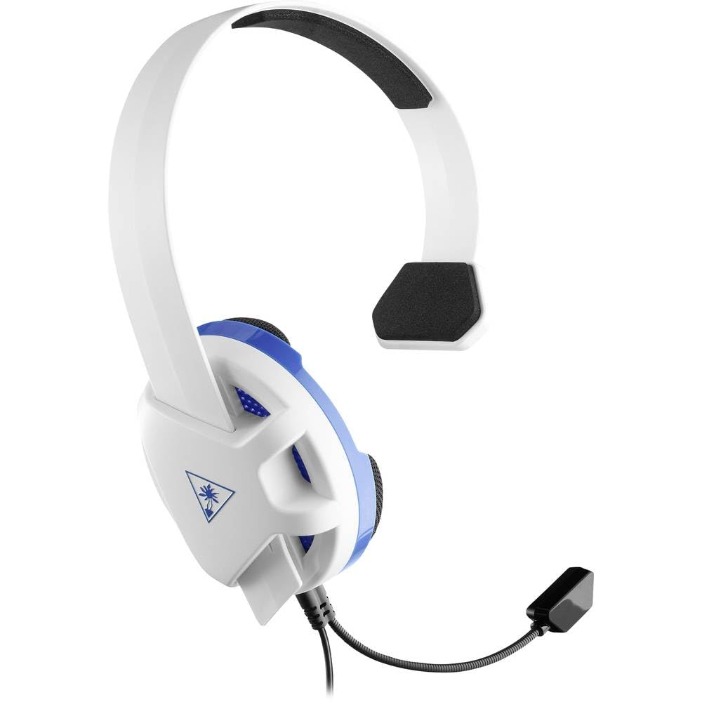 Turtle Beach Recon Chat PlayStation Headset – PS5, PS4, Xbox Series X, Xbox Series S, Xbox One, Mobile & PC with 3.5mm – Glasses Friendly, High-Sensitivity Mic, White