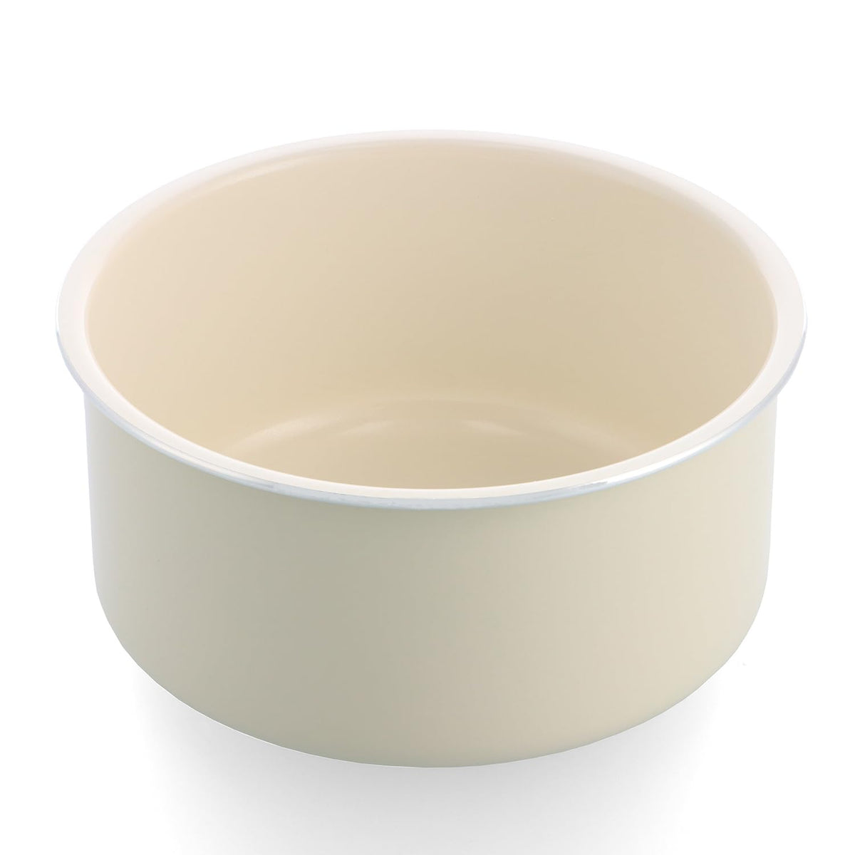 Green Pan Click Chef Saucepan, 7.9 inches (20 cm), Cream White