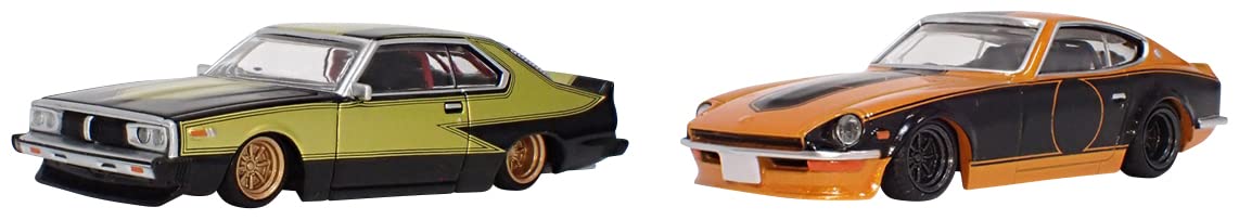 BoostGear Special Order AOSHIMA 1/64 Grachan Series 14 Japan 2DrSP (4) & S30 Fairlady Z SP (5), Set of 2, Finished Product