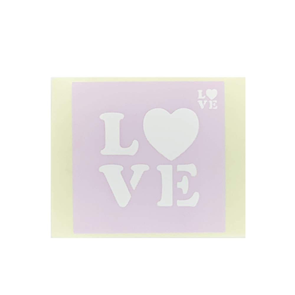 Pool Stencils (Cutter), Sticker Type, "Love", 30 Pieces, Face Paint, Body Paint, for Cloth, Miracle Paint Series, Emoji, Letters, Alphabet, Heart