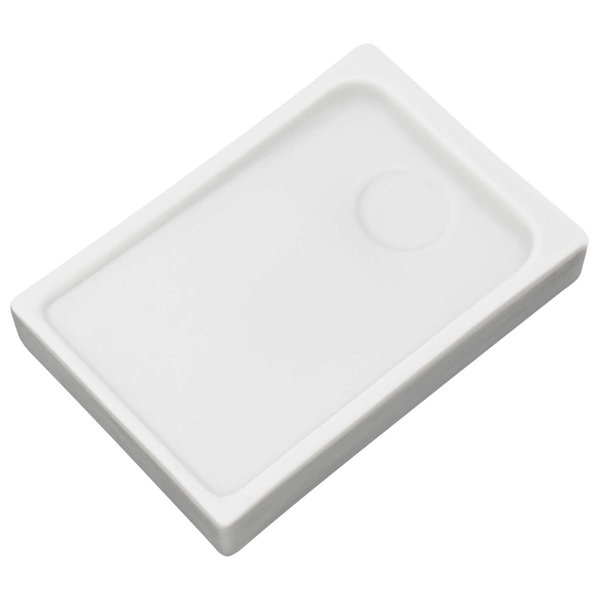 墨運堂 Sumiundo 24061 Inkstone, White Ceramic Inkstone, Small, 2.4 x 3.5 inches (60 x 90 mm)