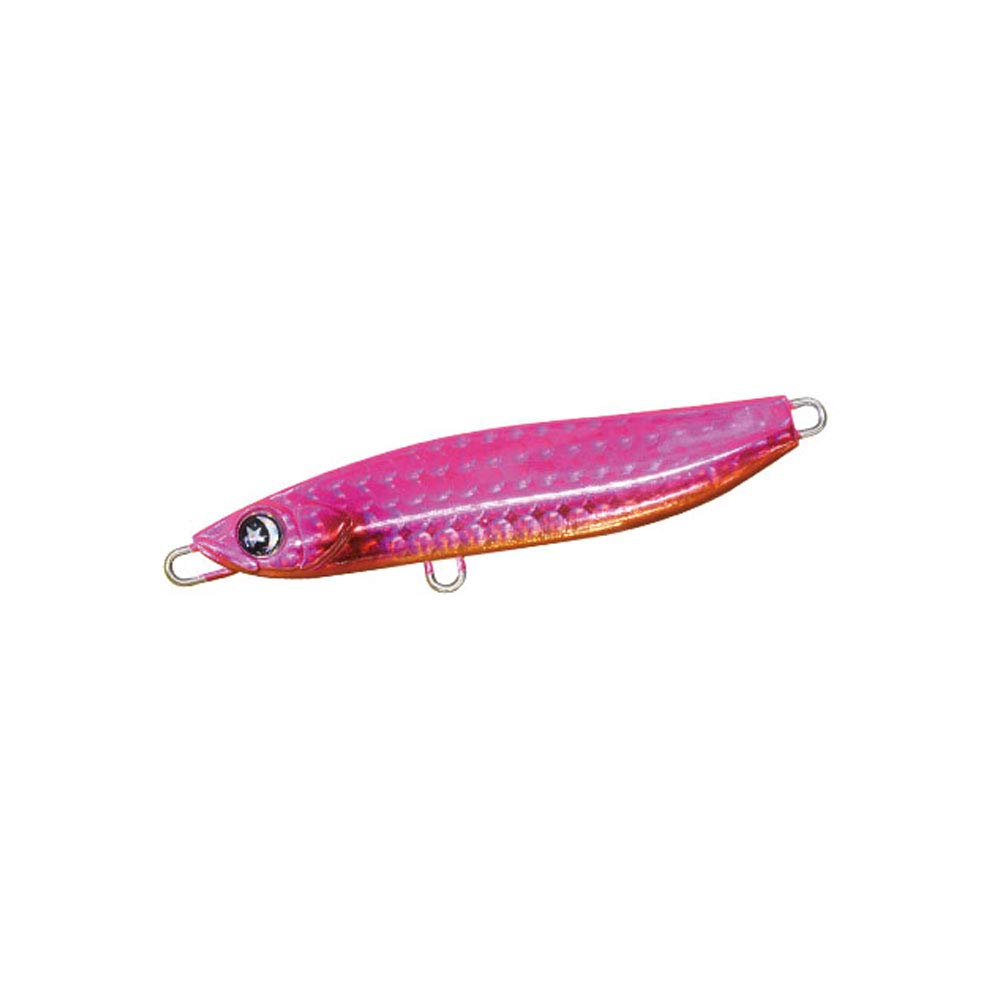 OceanRuler Metal Jig, Gangan Surf Flutter, 1.1 oz (30 g), Pink Orange Berry