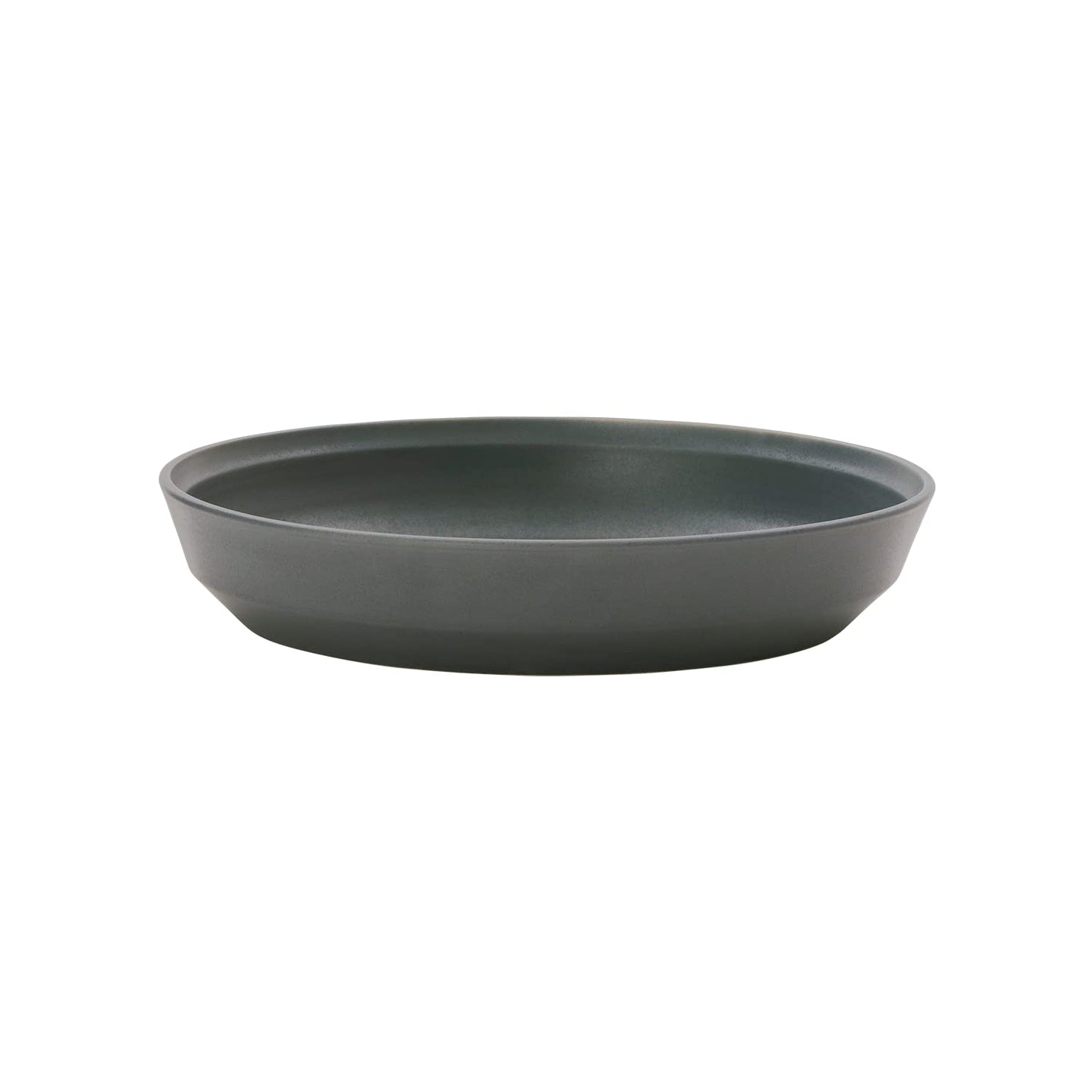KINTO FOG 26482 Deep Plate, 8.5 inches (215 mm), Dark Gray, Microwave and Dishwasher Safe