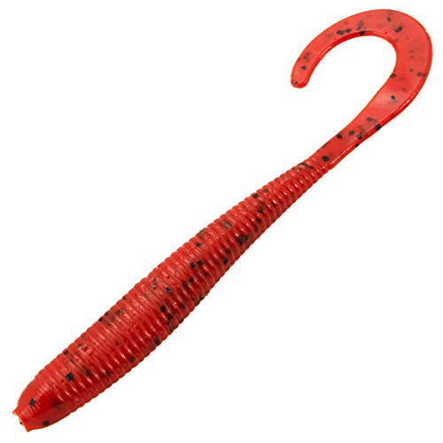 Bait Breath Sea Bream Lava Trailer Fish Curly 2.5" #S801 Red/Seed