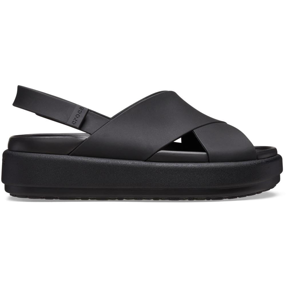 Crocs Brooklyn Luxe Cross Strap Black 7 M