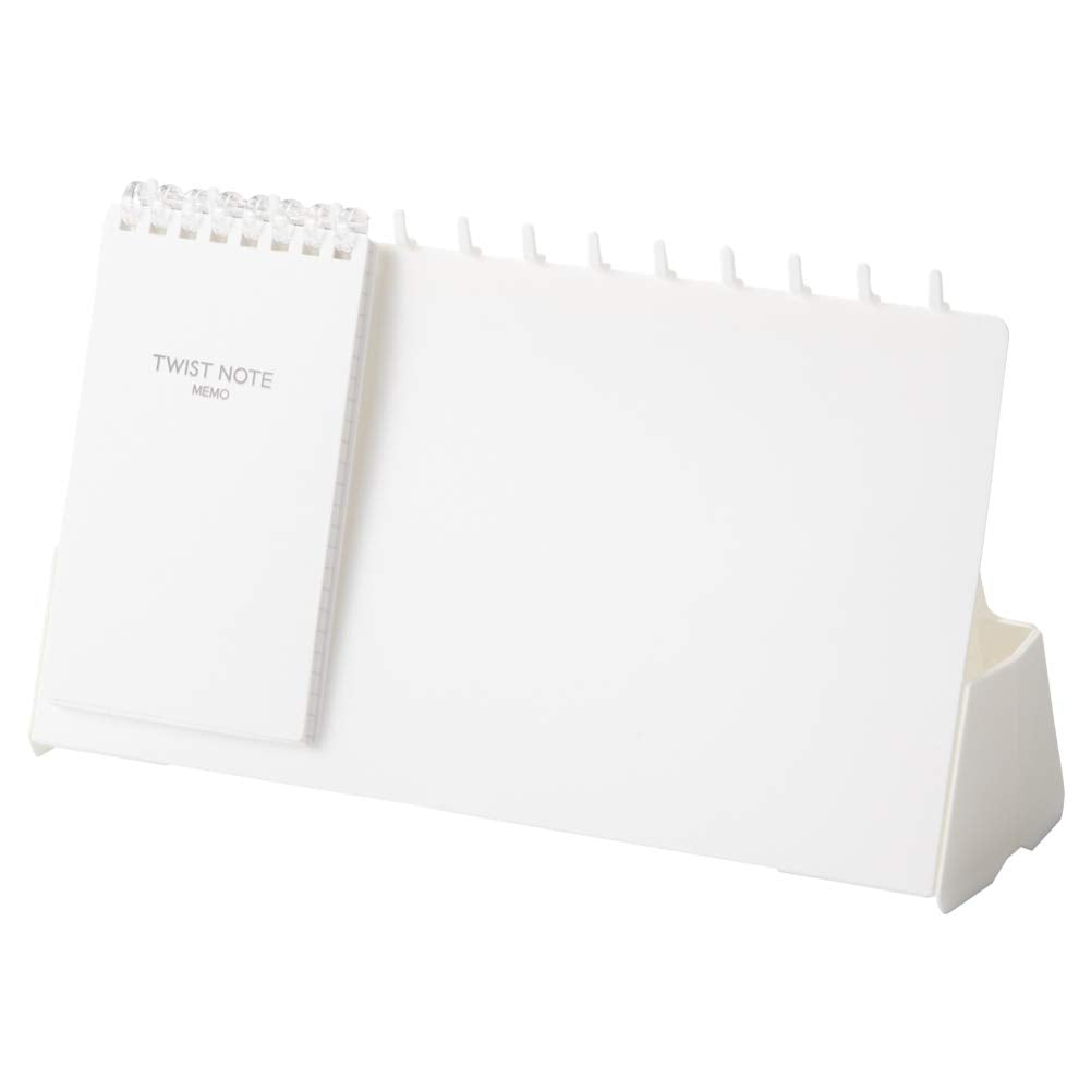Lihit Lab A250-0 Memo Stand, Twist Notebook, Ring Notebook, Memo Size, White