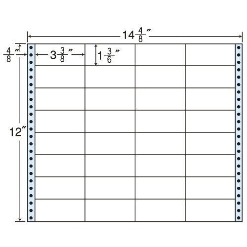 Toyo Printing MH14K Tack Foam Labels 14 4/8" x 12" with 32 Sides (500 folds per case)