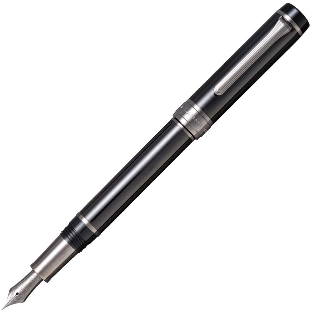 Sailor Fountain Pen, 10-5070-620 CYLINT Sirint, 1st Edition, Black Gold, Black Stainless Steel, 21K Type, Double Use, Bold B
