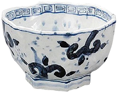 せともの本舗 Set of 10 Multi-Purpose Bowl, Kaiimon 6 Square 4.0 Bowl, 5.0 x 4.9 x 2.9 inches (127 x 123 x 73 mm), Japanese Tableware, Udon, Soba, Restaurant, Ramen, Commercial Use