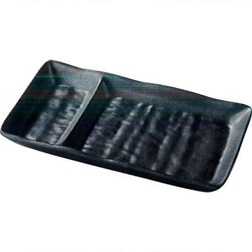 Fukui Craft 5-348-2 Long Plate, Black, 7.0 x 3.7 x 1.0 inches (17.8 x 9.5 x 2.5 cm), Melamine