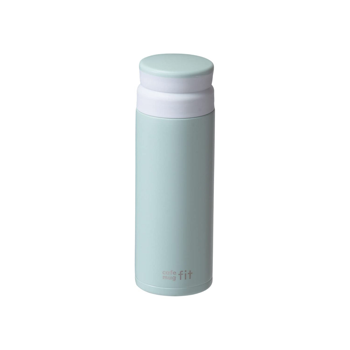 Pearl Metal HB-6379 Water Bottle, Mug Bottle, 10.1 fl oz (300 ml), Ice Stopper, Heat Retention, Cold Retention, Stainless Steel, Smoky Green, Cafe Mug Fit