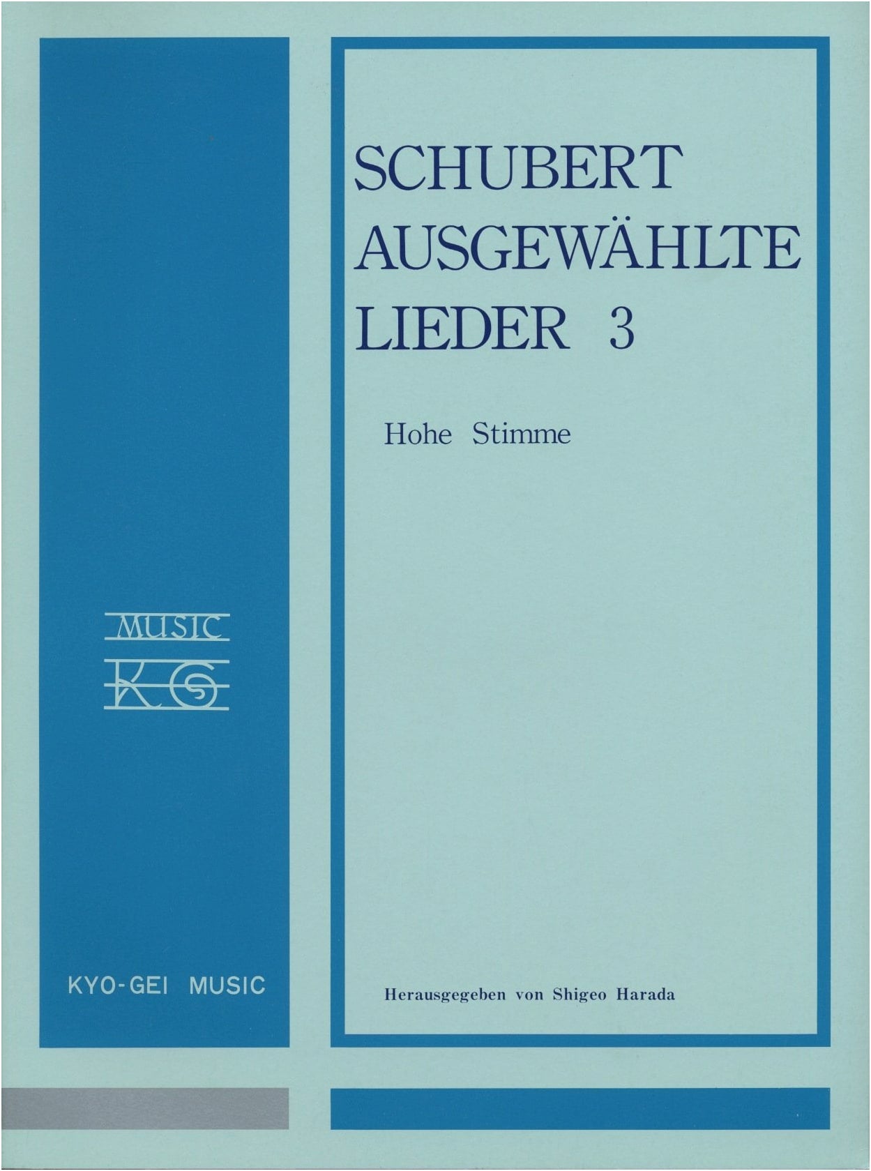 Schubert Song Collection for High Voice, Volume 3