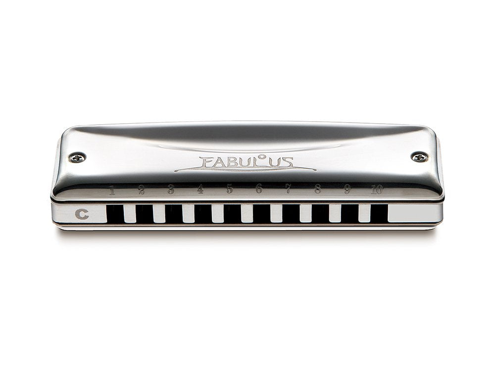Suzuki F-20E-A Fabulous 10-Hole Diatonic Equal Temperament Harmonica, Key of A