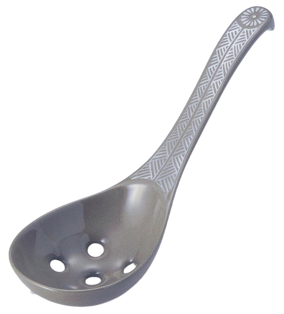 Banko Ware 20232 Ginpo Hanamishima Slotted Legue, Large, Made in Japan