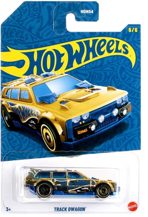 Hot Wheels Pearl & Chrome Track Dwagon Gold Chase, 1:64 Scale Diecast 6/6