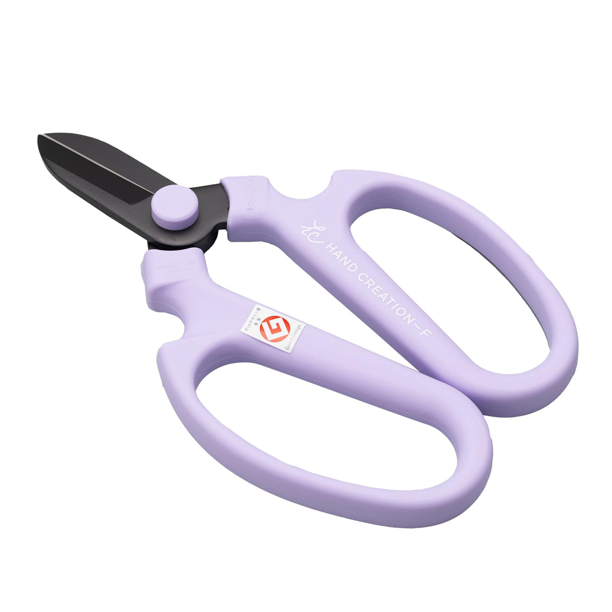 Sakagen 82142 Fresh Flower Shears, Hand Creation, F170, Black Fluorine Coating, Approx. 6.7 x 4.3 inches (17 x 11 cm), Made in Japan Lavender
