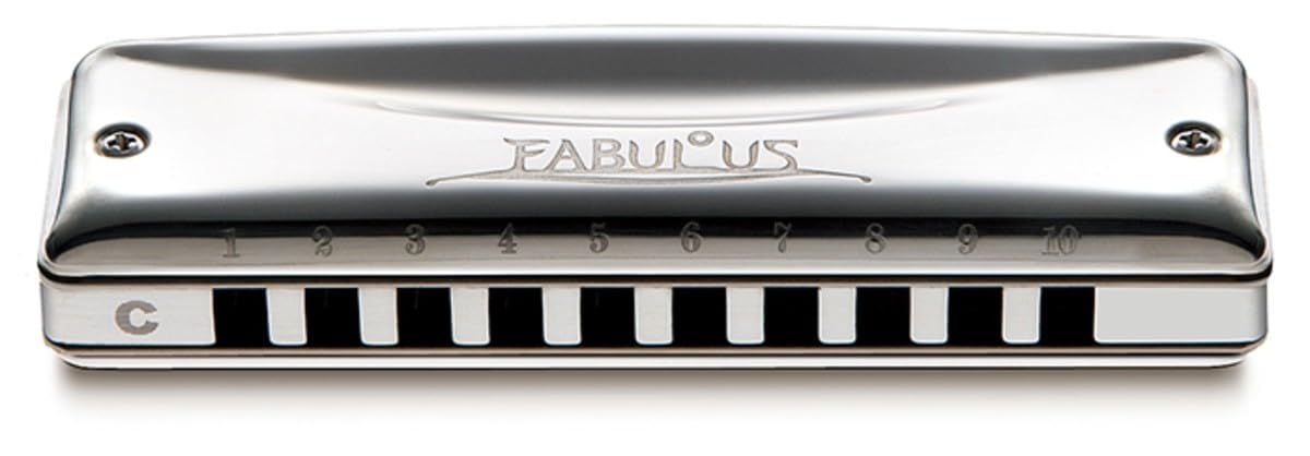 Suzuki F-20E-BB Fabulous 10-Hole Diatonic Equal Temperament Harmonica, Key of Bb