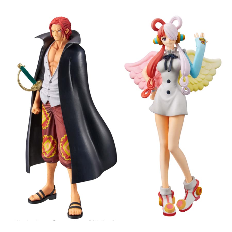 Banpresto ONE PIECE FILM RED DXF THE GRANDLINE SHANKS&UTA PVC Figure 17cm 2set