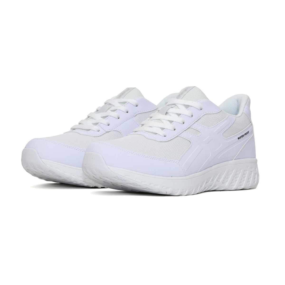 アキレス Men's Walking Shoe, White/White, 26.0 cm 4E