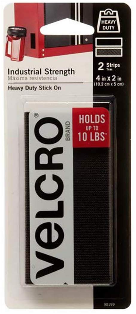 90078 Velcro Brand Velcro Adhesive Tape for General Use, Black, 0.7 x 17.7 inches (1.9 x 45 cm), Set of 6