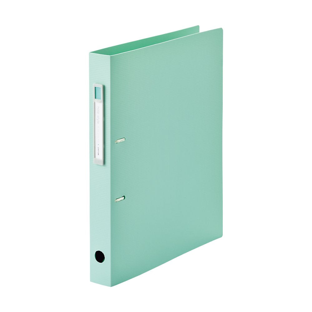 Lihit Lab F7684-19 D-Shaped Ring File, A4, 2 Holes, Light Green