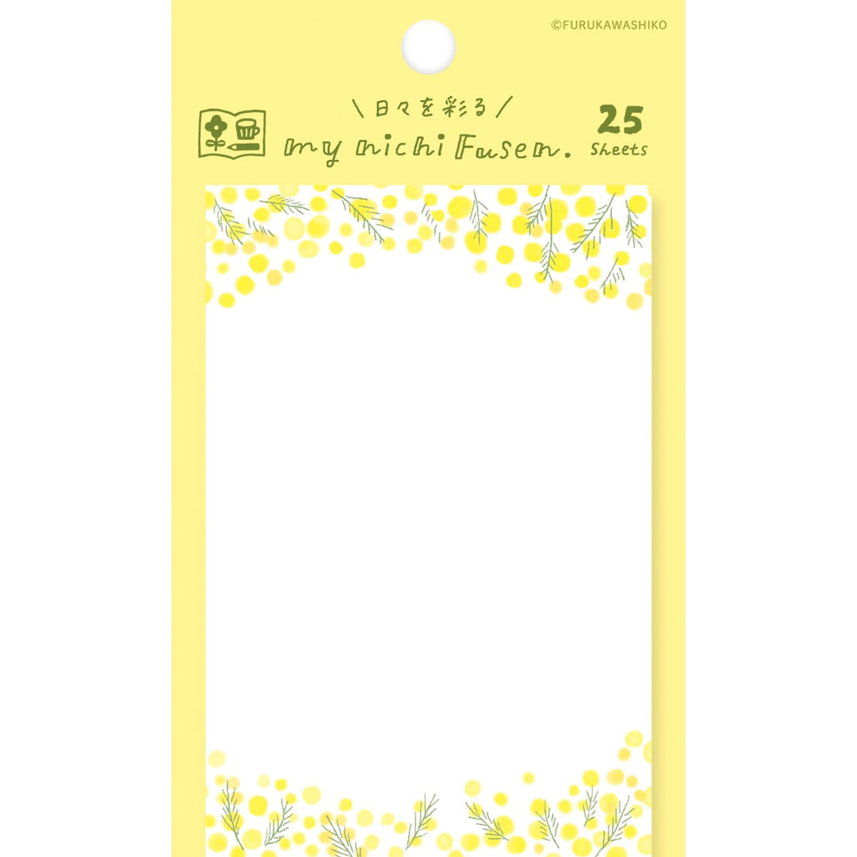 Furukawa Shiko QF186 Sticky Notes, Minichi Sticky Notes, Mimosa