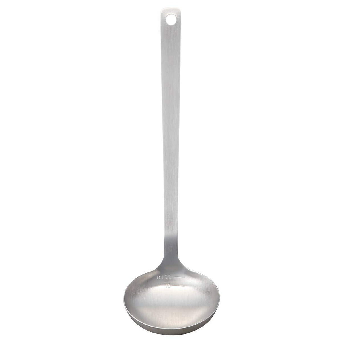 MUJI Stainless Steel Ladle, Small, Approx. Width 3.0 x Length 10.0 inches (7.5 x 25.5 cm), Handle 7.9 inches (20 cm)
