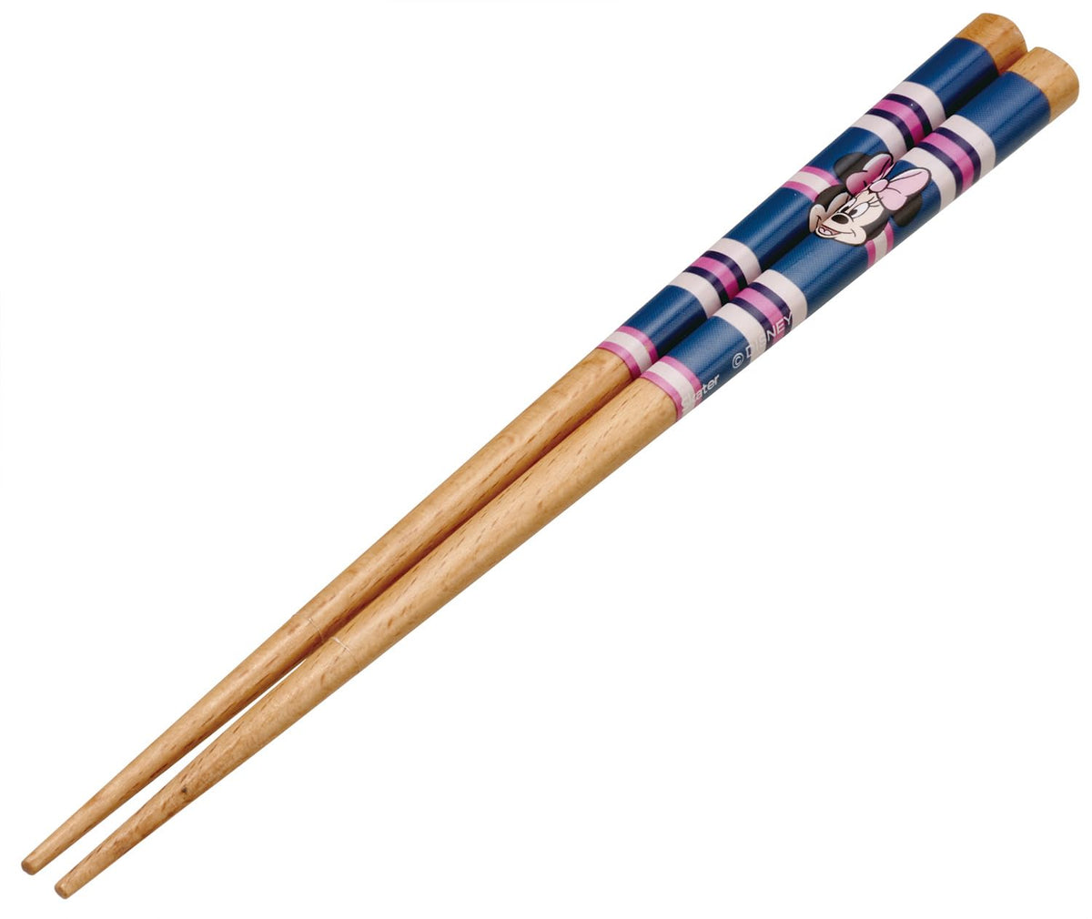 Skater ANNSQ3-A Chopsticks, Square, Round Tip, 7.1 inches (18 cm), Wooden, Disney Minnie Mouse