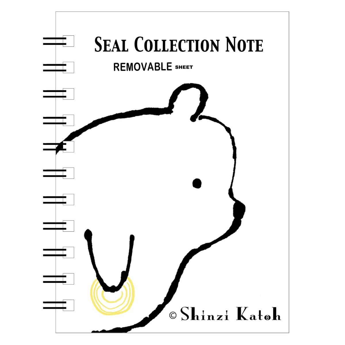 シール堂 Sealdo ks-sb-10021 Shinzi Katoh Sticker Book, Made in Japan, Easy to Remove Stickers, A6 Size, 40 Pages