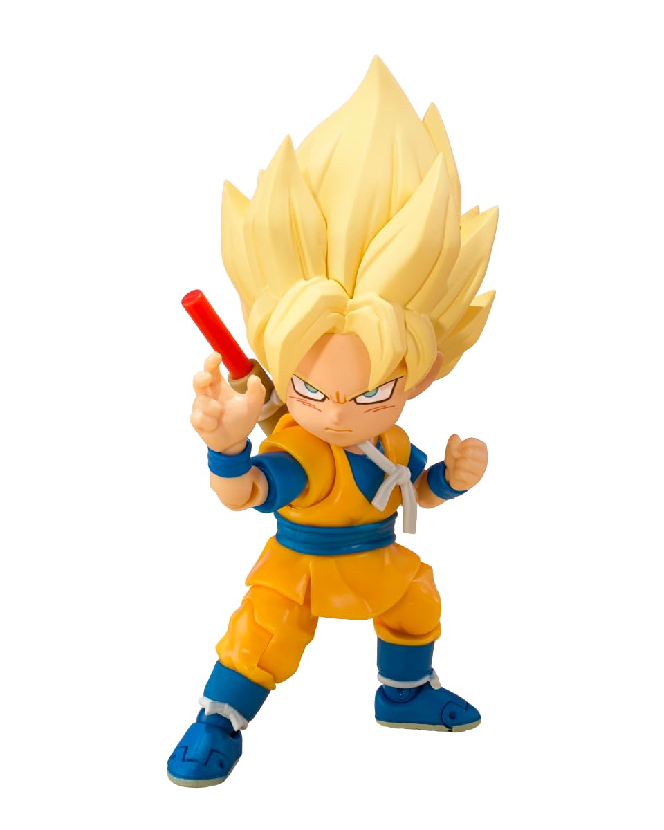 TAMASHII NATIONS Dragonball Daima 3.75 Inch Action Figure S.H. Figuarts Exclusive - Super Saiyan Son Goku Mini