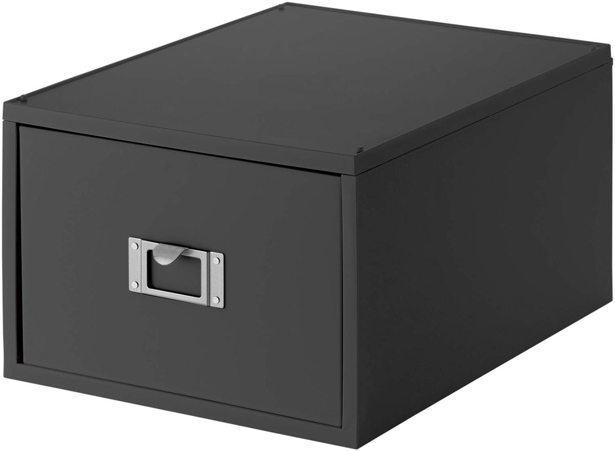 like-it MX-40 Storage Case, DVD, File Unit, Deep, Approx. Width 10.2 x Depth 13.8 x Height 7.2 inches (26 x 35 x 18.2 cm), All Gray, Made in Japan, Tabletop Storage, Accessory Storage, Desk Wagon