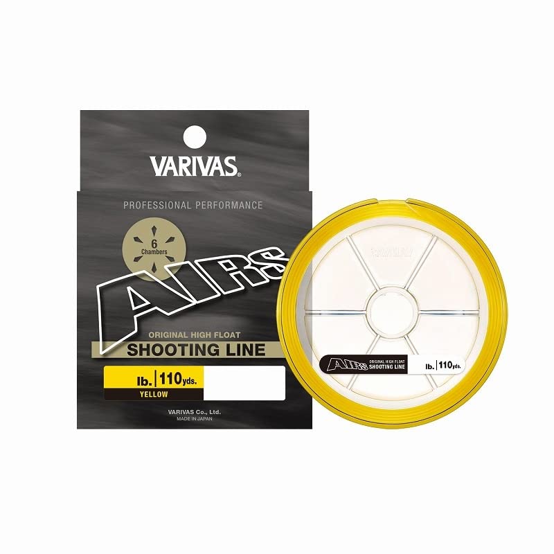Varivas Airs Shooting Line, Yellow, 110 Yards (Approx. 100 m), 24 lb