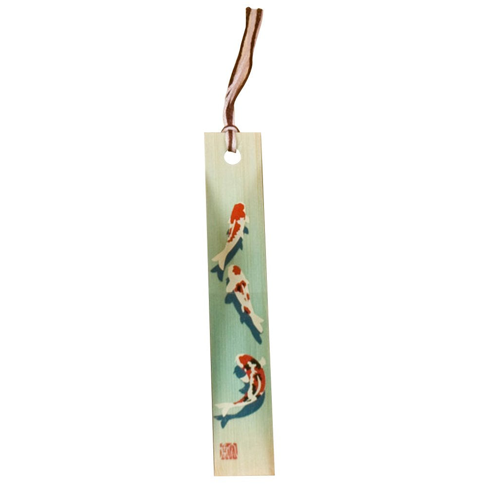 Yamasita Craft Bamboo Bookmark, Carp