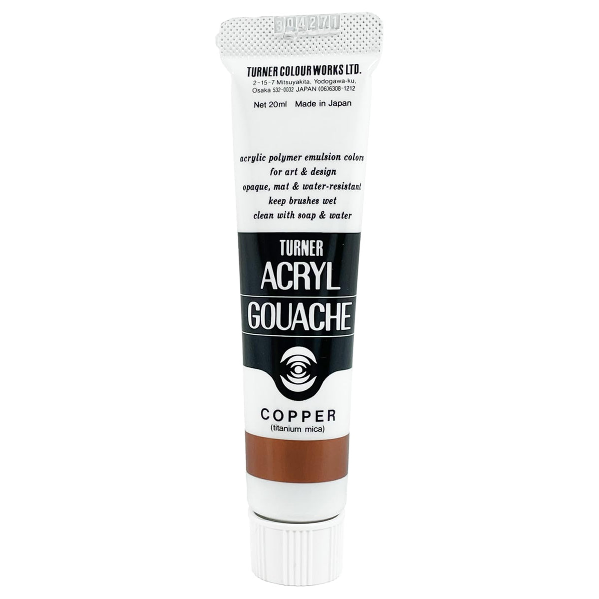 Turner Colour Works Acryl Gouache Artist Acrylic Paint - Single 20 ml Tube - Copper