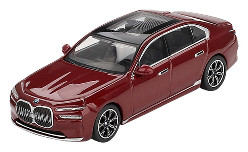 サンリッチ(Sunrich) Mini GT 1/64 BMW i7 xDrive60 Aventurine (Right Handle) Finished Product MGT00952-R
