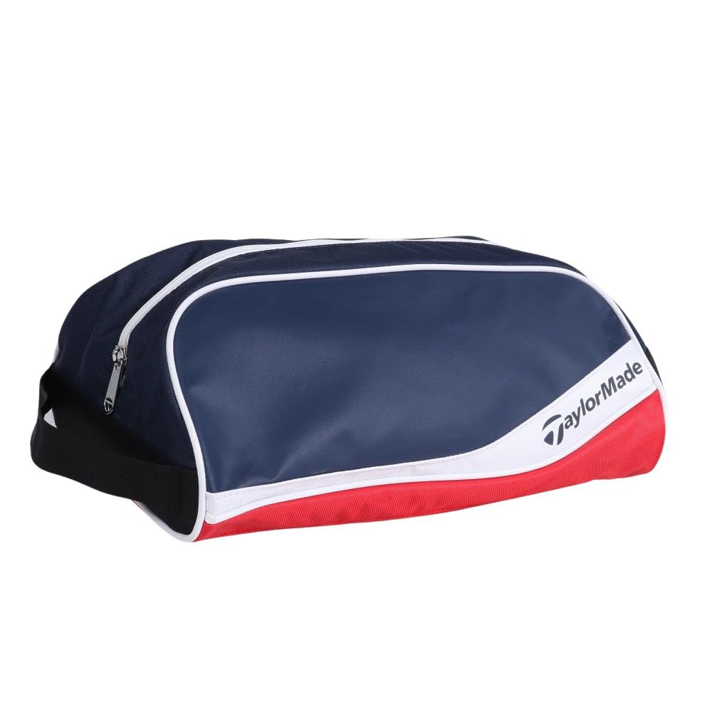 TaylorMade 24SS UN069 True Light Shoe Case, Navy/White/Red, Men's Shoe Case