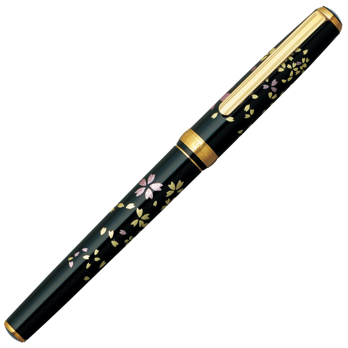 Platinum PTL-20000H#52-2 Fountain Pen, Mikutsu, Modern Makie, Cherry Blossom Snowstorm, Fine Point
