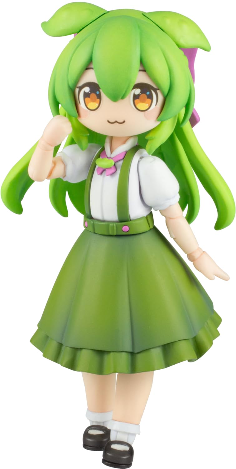 ピーエムオフィスエー(PLUM) PM Office A Prafia Princess Zundamon PP244 Total Height Approx. 4.1 inches (104 mm), 1/12 Scale, Color-Coded Plastic Model Assembly Kit