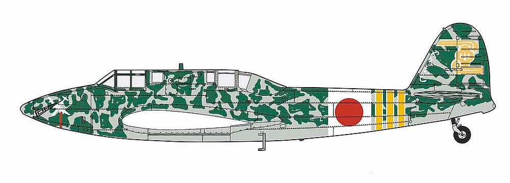 Hasegawa 07561 1/48 Kawasaki ki 45 Improved Type 2 Double Seater Fighter Plane Butcher Dragon, Tin-Type Flight 4th Squadron Round Sky Force Plastic Model