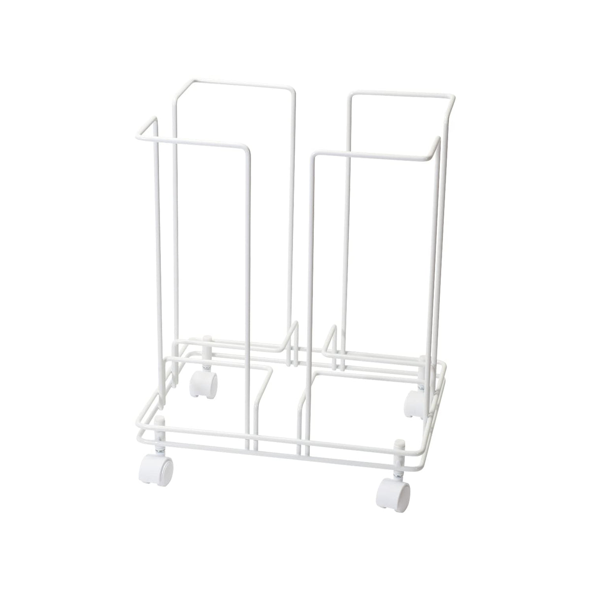 Pearl Metal HC-18 Storage Stocker, Newspaper, Chirashi, Magazine, Casters Included, Can Be Bonded As is, White