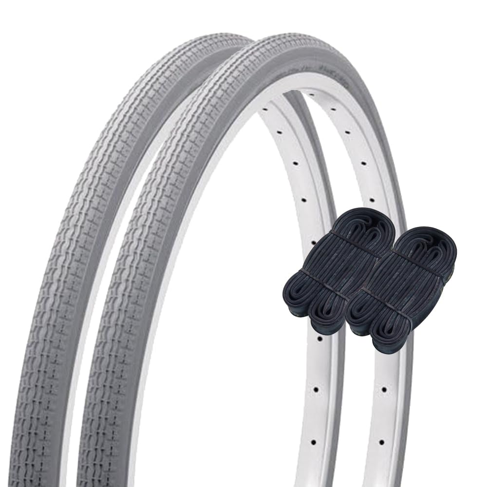 Shinko 18 Inch Wheelchair Tire Tube, Set of 2, Pair Roll, Wheelchair Tires, 18 x 1 3/8, Gray W/O SR120 60225 Bicycle
