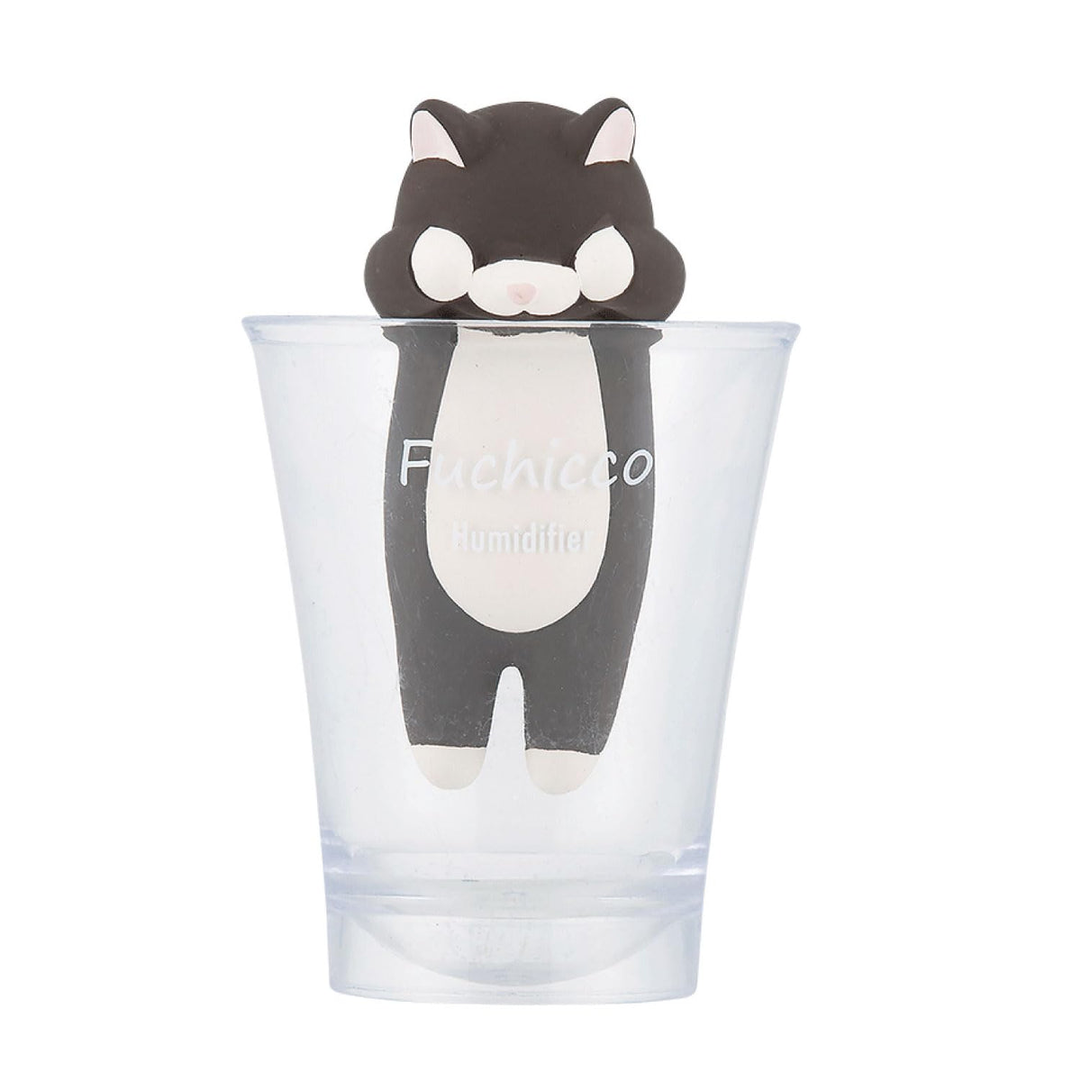 Libuhahato 14102-73 Fuchikko Humidifier, Kubinekko Kuroneko (Total Length: Approx. 5.9 inches (15 cm)), Eco Desktop