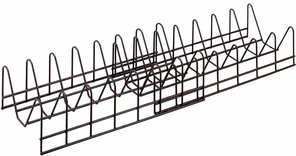 下村企販 Shimomura Planning 35419 Dish Stand, Dish Stand, Standing Storage, Made in Japan, Extendable, Adjustable Size, Resin Coating, Prevents Damaging Dishes, Cupboard, Under The Sink, Kitchen Storage,